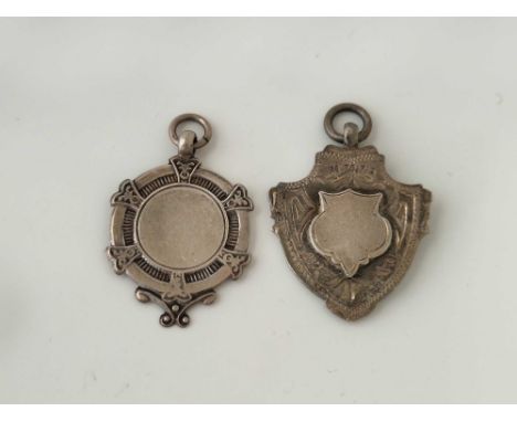 Two watch fob medallions