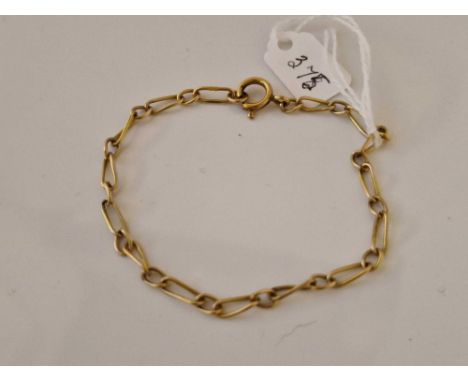 A 9ct bracelet 7 inch 3.5 gms