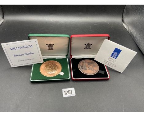 Royal Mint Bronze Medals 