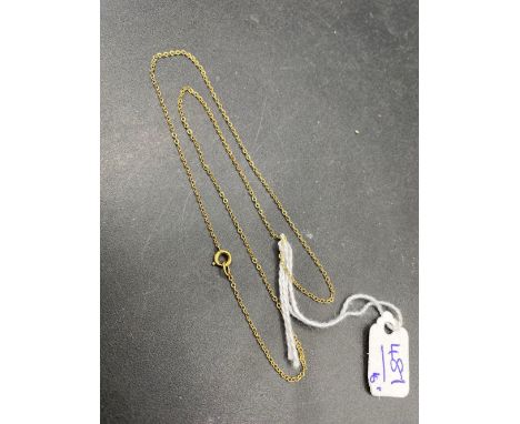 A fancy neck chain 9ct 16 inch