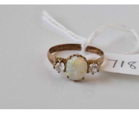 A opal dress ring size N 9ct 1.8 gms