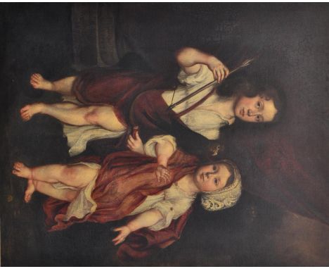 Follower of Sir Peter Lely (19th century)  Portrait of Robert and Elizabeth Heygate as children, reputedly after a 17th centu