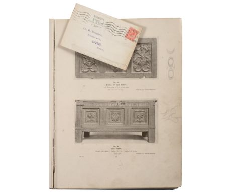 Crescinsky (Herbert) and Gribble (Ernest R)  Early English Furniture & Woodwork, Volume II, 1922, The Waverley Book, pencil i