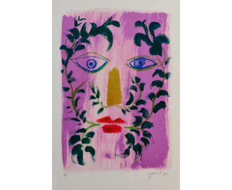 John Piper CH (1903-1992) ''Foliate Head'' Signed in pencil and numbered 15/90, lithograph, 53cm by 36cm  Provenance: Christi
