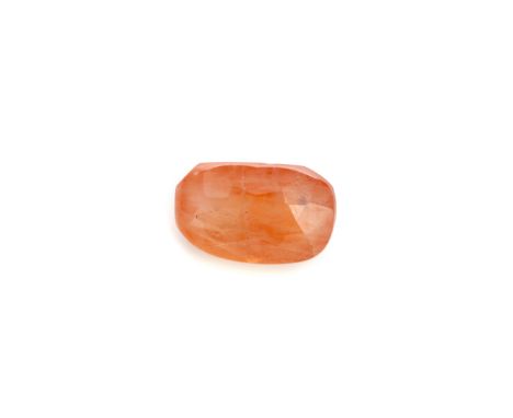 **CERTIFICATED UNMOUNTED ORANGE SAPPHIRE, cushion mixed cut, weighing approximately 2.05 carats, with accompanying ITLGR repo