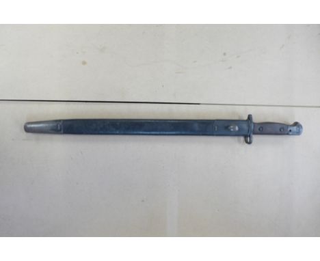 A 1907 pattern bayonet and scabbard 