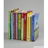 Collection of autographed cricket books