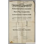 News of The World, Professional Golfers' Association Match Play Championship drawsheet
