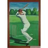 Gerry Wright, 'Sir Jack Hobbs', 1967 & 'Cricket at Corfu', 1978
