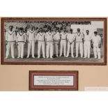 A pair of 1930s photographs of Mr H.D.G. Leveson-Gower's XI cricket teams at the Scarborough Festiva