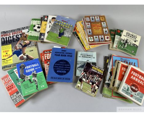 Collection of football annuals, notably the Lancashire Daily Post Football Handbook for 1919-20, 1923-24 and then an unbroken