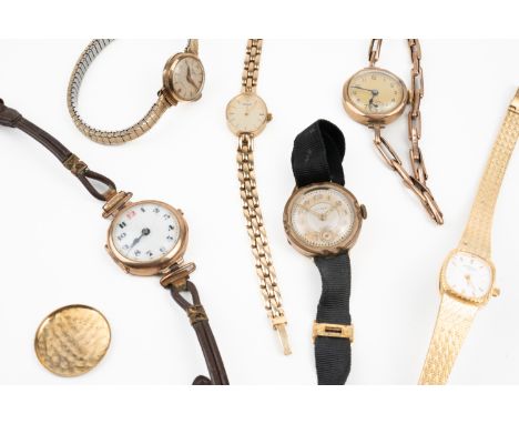 SIX LADIES WRISTWATCHES (6)Comprising; a Seiko 9ct gold cased lady's bracelet wristwatch, gross weight 11.4 grams, a Rotary g