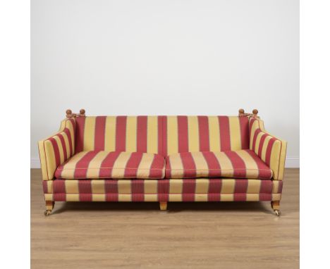 DURESTA; A TRAFALGAR SOFA IN STRIPED UPHOLSTERY225cm wide; 87cm high
