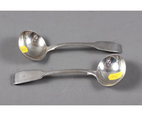 A Victorian silver ladle and another similar, 4.5oz troy approx 