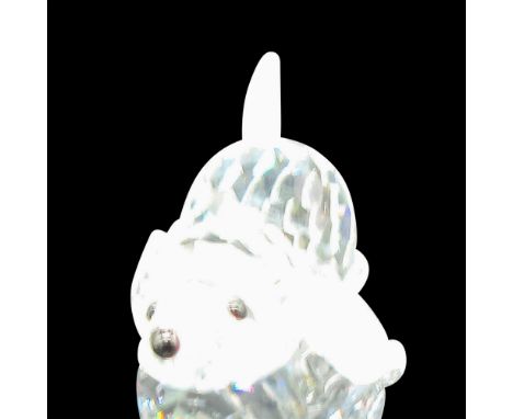 Part of the Peaceful Countryside theme group. Adorable figural has clear crystal body with jet crystal eyes and nose. Swarovs
