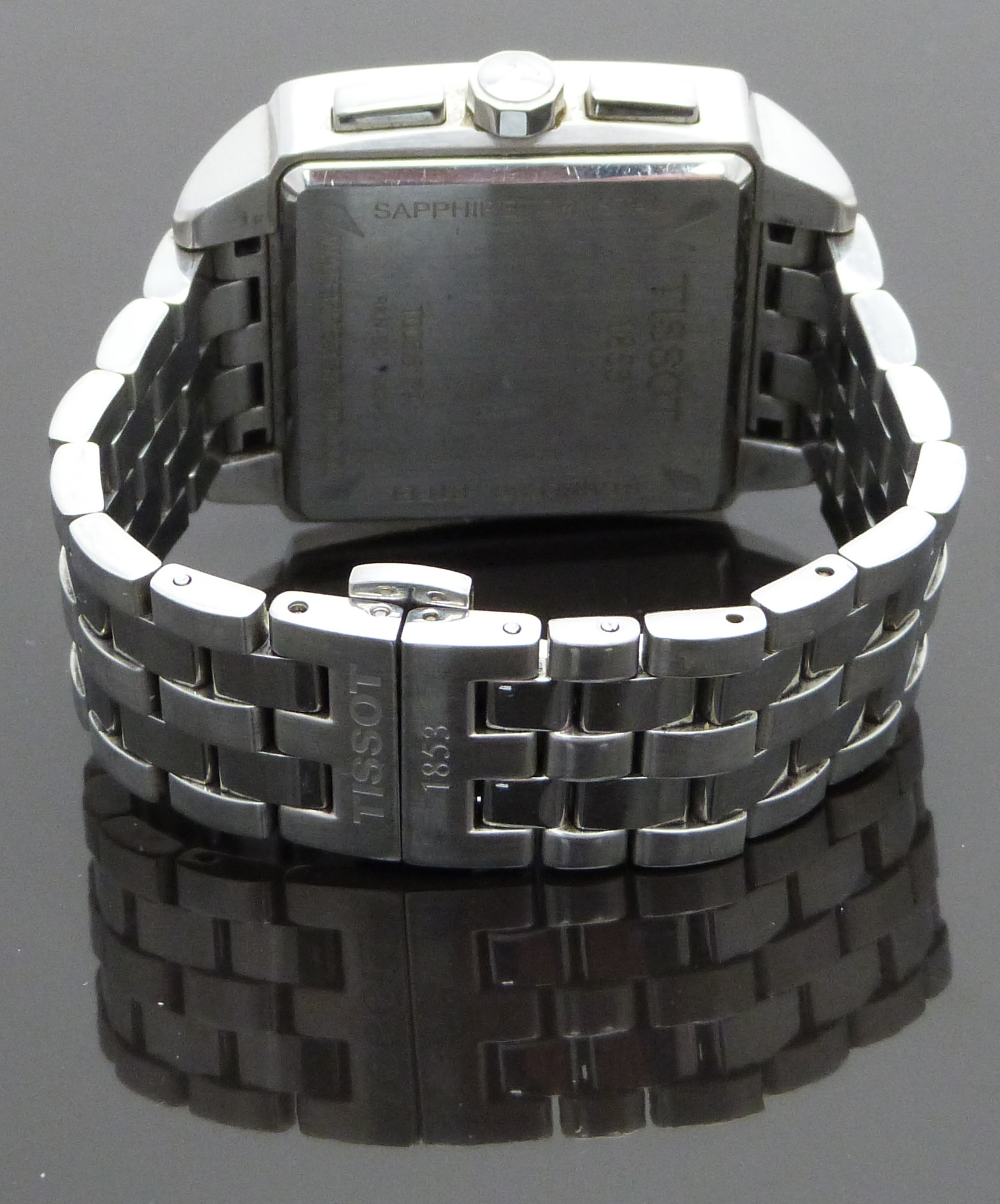 Tissot Quadrato gentleman's chronograph wristwatch ref. T005.517A with