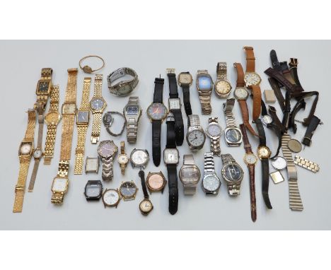 Thirty-eight various ladies and gentleman's wristwatches including Accurist, Timex, Casio etc.&nbsp;