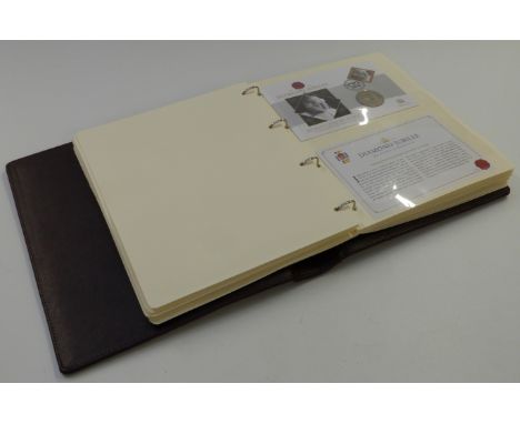 Westminster Coins '175 Years of Coronation Anniversaries' eighteen commemorative first day coin covers in ring binder&nbsp;