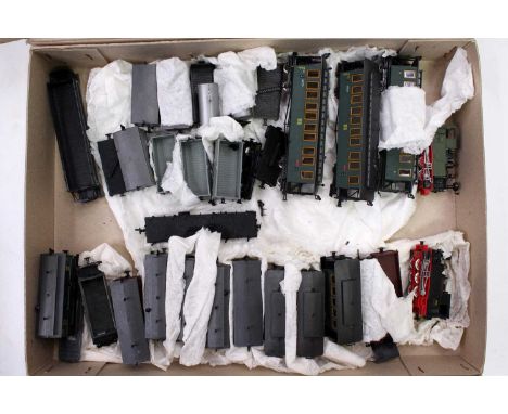 A collection of TM continental outline TT scale ? associated German outline locomotives and passenger stock together with a q