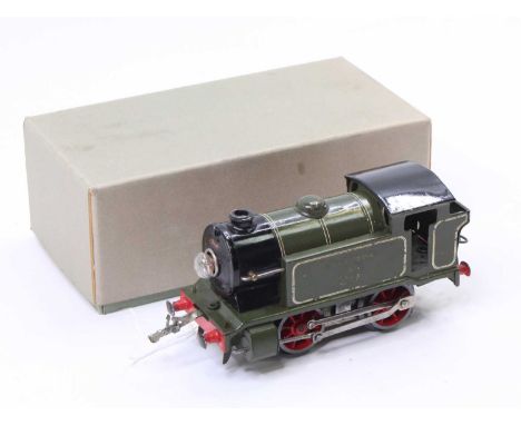 1930’s E120 Hornby 0-4-0 tank loco 20v AC repainted as Southern B29 (not a Hornby number) wheels also repainted. Transfers ve