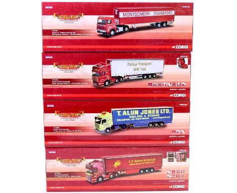 A Corgi Hauliers of Renown 1/50 scale road transport and commercial vehicle diecast group, four boxed examples to include Ref