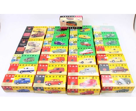 27 Lledo Vanguards 1/43rd scale diecast models, examples to include a Ford Transit Van MK1 in "Blackpool Transport" livery, a
