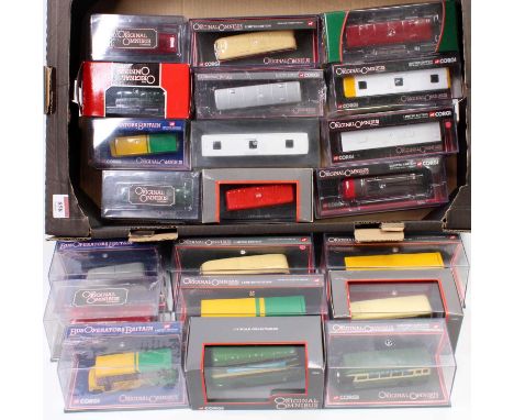 21 Corgi Original Omnibus Company 1/76th scale bus and coach models, specific examples to include a Dennis Dart in "Eastern N