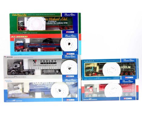 A Corgi Hauliers of Renown 1/50 scale Road Transport diecast group, six various boxed examples to include Ref. Nos. CC13101, 