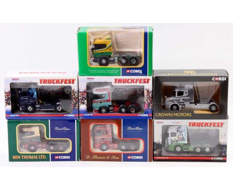 A Corgi 1/50 scale Hauliers of Renown and Truckfest boxed Road Transport diecast group to include Ref. Nos. CP12837, CC13728,