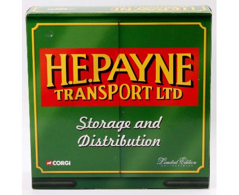 A Corgi No. CC99147 1/50 scale HE Payne Transport Ltd Storage &amp; Distribution gift set, housed in the original box