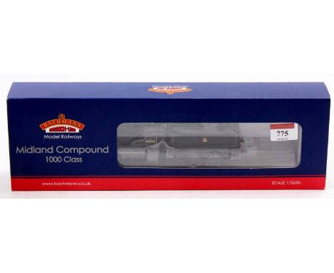 Bachmann Branchline 31-932 Midland Compound 4-4-0 loco &amp; tender BR black 40934 early emblem. (E) (BE)