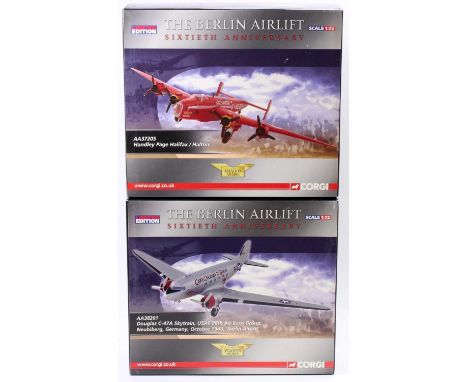 Corgi Aviation Archive "The Berlin Airlift" 1/72nd scale limited edition aircraft group of 2 comprising No. AA37205 Handley P