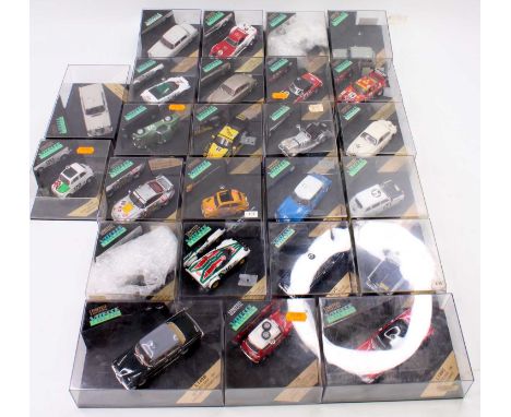 25 Vitesse 1/43rd scale diecasts, with examples including a Porsche GT2 Le Mans 1997, a Jaguar MKII 3.8 "Roy Salvadori" winne