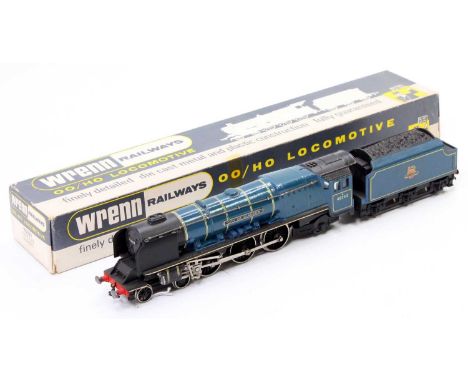 Wrenn W2229 ‘City of Glasgow’ loco &amp; tender, BR lined blue. Both loco &amp; tender have been over-varnished – very well d