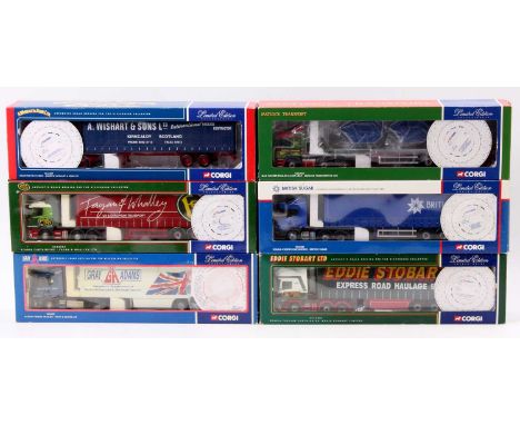 Six boxed Corgi Hauliers of Renown 1/50 scale Road Transport and Commercial Vehicle diecast group, to include Ref. Nos. CC122