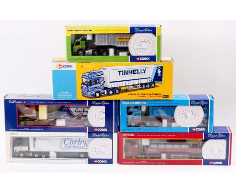 A Corgi Hauliers of Renown and 50th Anniversary 1/50 scale Road Transport diecast group, six examples to include Ref. Nos. AN