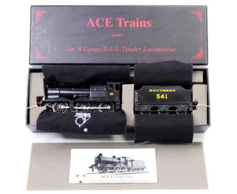 ACE Trains E/5 0-6-0 loco &amp; tender SR ‘Q’ class no.541 satin black. (E-NM) (BNN) with instructions