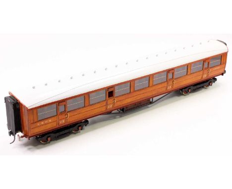 10 mm scale LNER Gresley all/3rd Corridor coach, No.1019, eight compartments, wooden construction, very well built to the hig