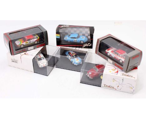 Trofeu and GTS 1/43rd scale model group of 6, examples to include a Trofeu No. 024 Toyota Celica GT4 1989, No. 809 Alpine Ren