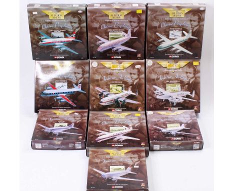 Corgi Aviation Archive 1:144 scale boxed aircraft group of 10 comprising reference numbers AA30501, 47401, 47605, 47203, 4760