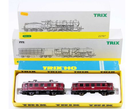 A Trix H0 scale Continental Outline boxed locomotive group to include a No. 22707 Class K 2-12-0 locomotive and tender, toget