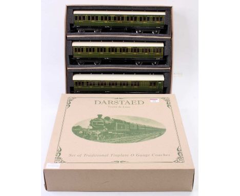 Darstaed 35 cm non-corridor bogie coaches, Southern, olive green, no.461 1st; no.1025 3rd &amp; no.825 br/3rd. All with elect
