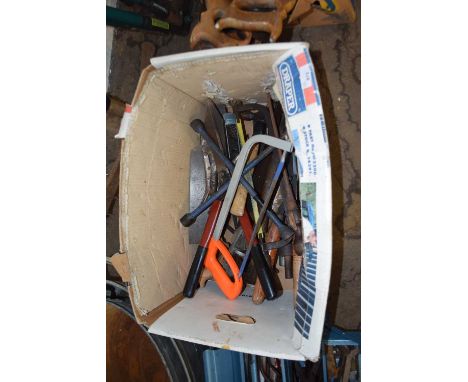 Box of various assorted tools
