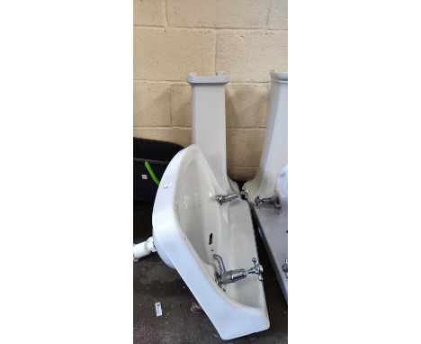 Bathroom basin and pedestal