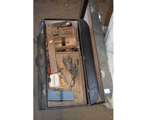 Case of various assorted tools
