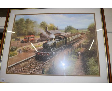 After Don Breckon - Great Western, coloured print, framed and glazed