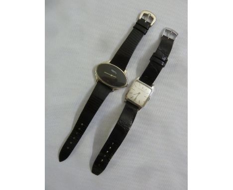 Roy King hallmarked silver and black dial ladies fashion watch and Girard-Perregaux wristwatch