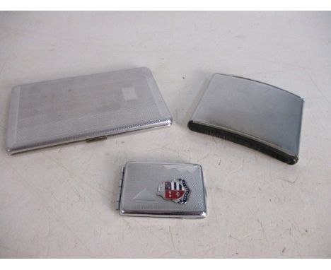 Trio of vintage cigarette cases.