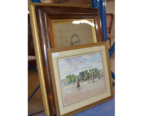 VARIOUS FRAMED PICTURES, WATERCOLOUR, PORTRAIT PICTURE ETC     