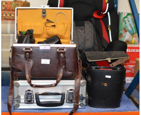 VINTAGE PRACTIKA CAMERA WITH CASE &amp; ACCESSORIES, PAIR OF BINOCULARS ETC     